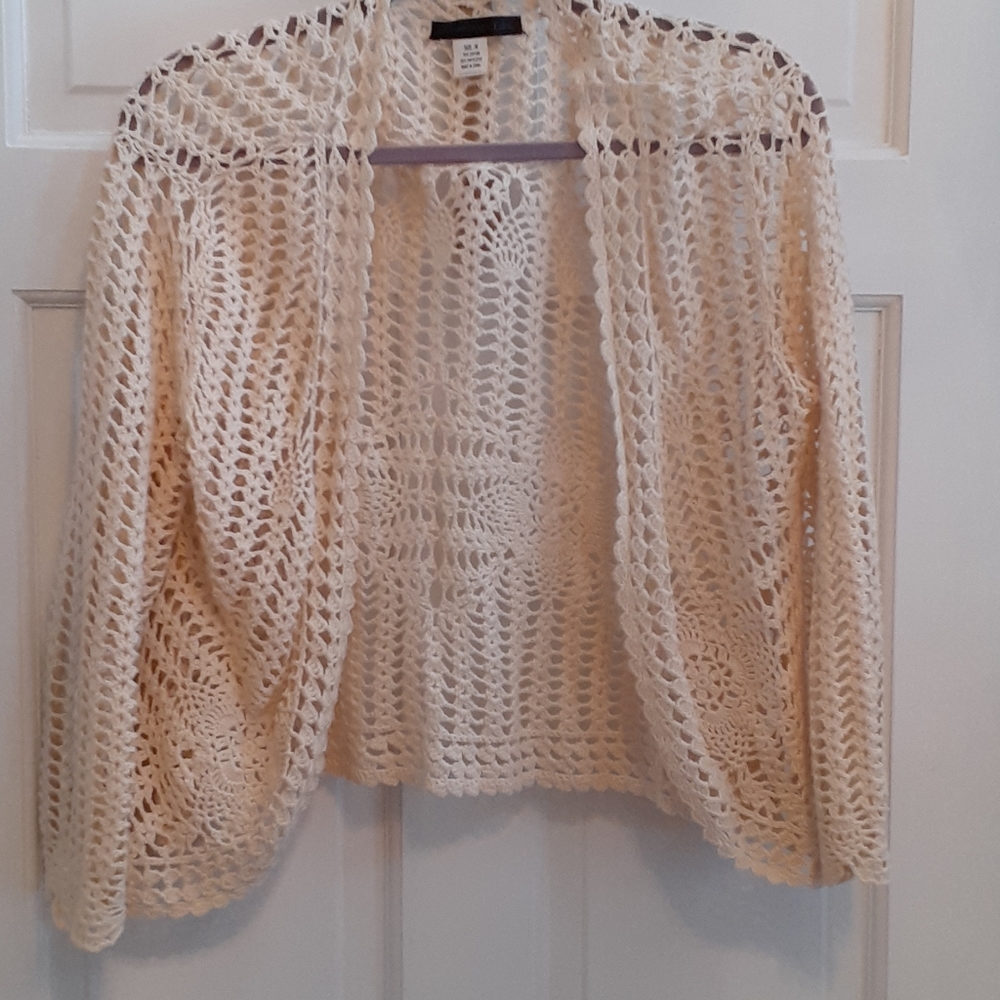 Crocheted Cardi size Med.